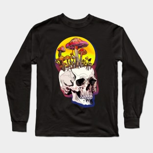 Mushroom Skull Long Sleeve T-Shirt